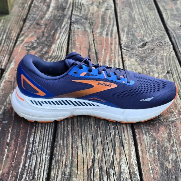 Brooks Adrenaline GTS 23 Mens Size 11 D Running Shoes 1103911D438 Blue Orange - Picture 5 of 11